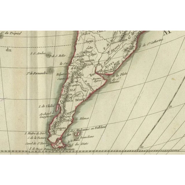 Antique Map of North and South America by Pierre Antoine Tardieu, 1802 For Sale - Image 3 of 9