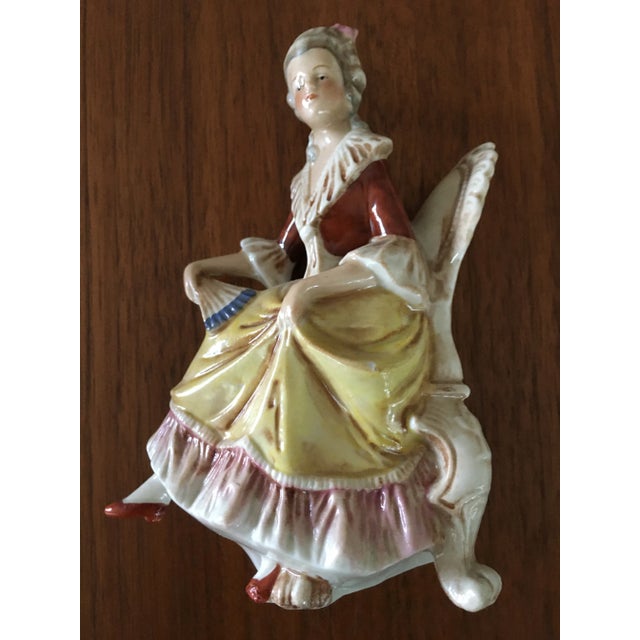 Ceramic Vintage German Porcelain Figures, 1950s, Set of 2 For Sale - Image 7 of 18