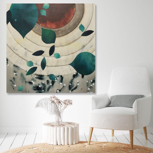 2020s "Knock, Knock" Original Contemporary Abstract Painting by Mel Rea For Sale - Image 5 of 6