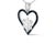 Haus of Brilliance 925 Sterling Silver 1/10ct TDW Blue Treated Diamond Heart Pendant Necklace For Sale - Image 4 of 4