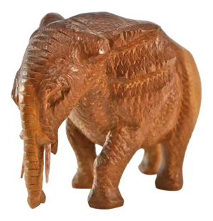 Hand Carved Wood Elephant