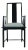 Hollywood Regency Baker Furn.Contemporary Black Lacquer Armchair- Great for a Desk or Accent Chair For Sale