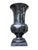 Vintage Large Sculptural Black Marble Urn Vase on Plinth Base | 17.5” For Sale - Image 4 of 9
