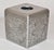 Plastic Luxury Silver Colette New York Home Décor Engraved Paper Tissue Box Cover For Sale - Image 7 of 14