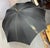Antique Figural Horse Wood Silver Tone Metal Black Umbrella Parasol For Sale - Image 11 of 11