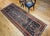 Persian Antique Persian Farahan Sarouk Runner, Hand-Knotted Wool, All-Over Geometric Pattern, Navy & Rust, 4x10 For Sale - Image 3 of 16