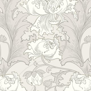 Sample - Borastapeter Siri Wallpaper in Grey For Sale