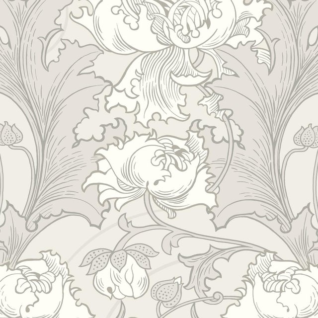 Sample - Borastapeter Siri Wallpaper in Grey For Sale