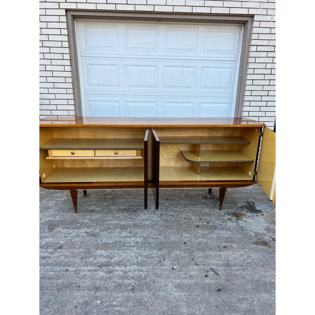 French Art Deco 1930's Light Macassar Sideboard For Sale - Image 10 of 12