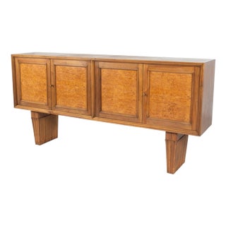 Mid-Century Art Deco Style Wooden Sideboard, Italy For Sale