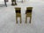 1960s 1960s Pair of Modernist Brass Andirons For Sale - Image 5 of 9