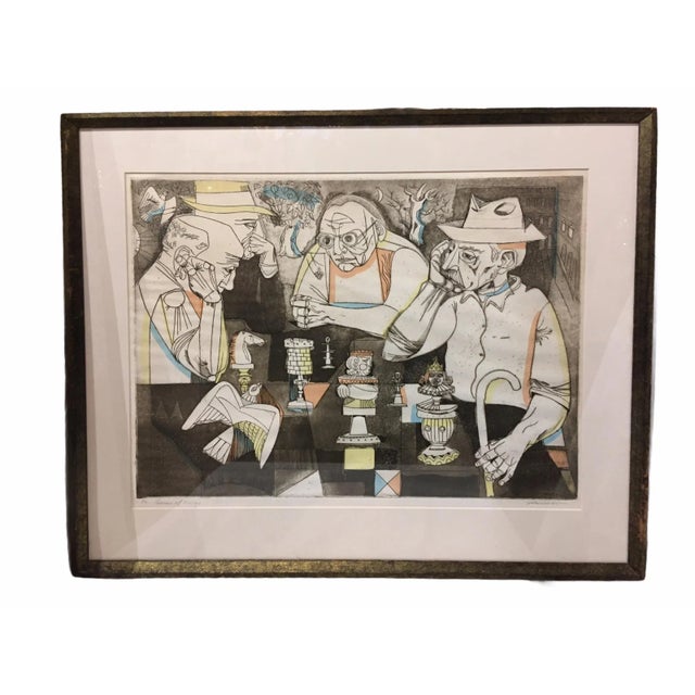 Vintage Mid-Century Signed and Numbered Color Serigraph by Irving Amen For Sale - Image 12 of 12