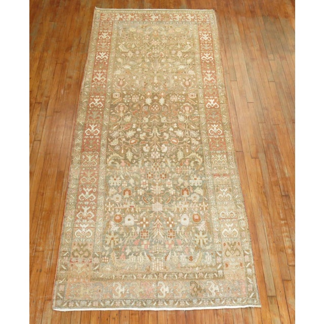 An early 20th century Wide Persian Malayer Runner. 4'3'' x 10'8''