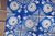 Rustic European Rare Set of Forty Antique 19th Century Tiles Blue & White Floral Motif For Sale - Image 3 of 18