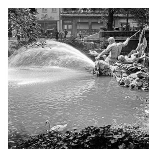 Tritons Fountain at Koenigsallee Avenue Duesseldorf, Germany 1937 For Sale