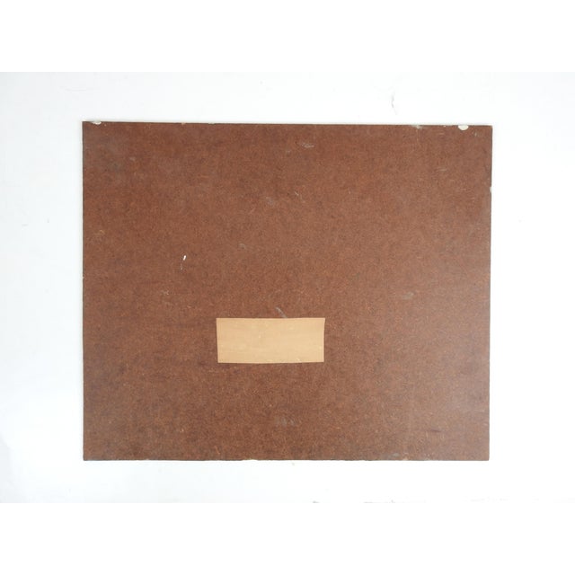 Early 20th Century Tulip in Blue Vase Still Life Painting For Sale - Image 4 of 4