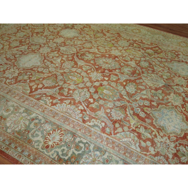 Zabihi Collection Oversize Antique Sultanabad Mahal Persian Carpet - 10'8" x 16'10" For Sale - Image 12 of 12
