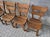1970s Brutalist Oak Dining Chairs, 1970s, Set of 4 For Sale - Image 5 of 18