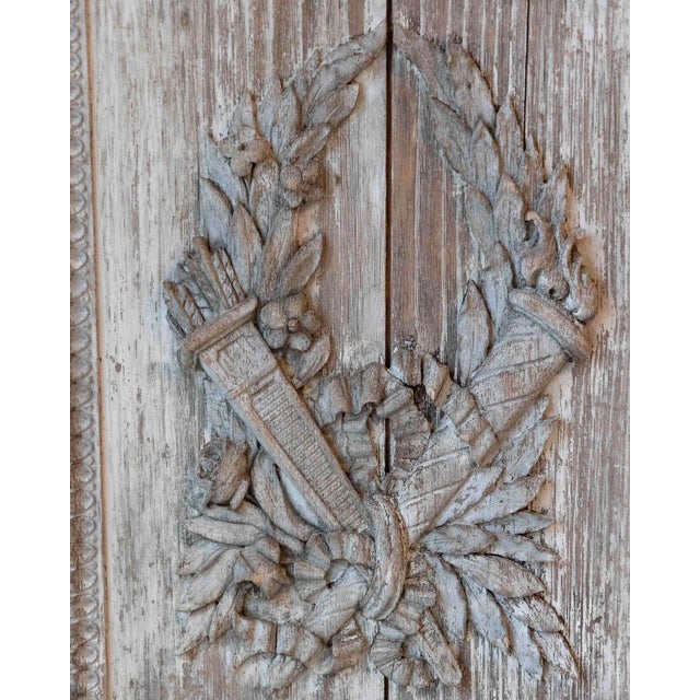French 18th Century Louis XVI Carved Wood Panel with Gardener’s Attributes For Sale - Image 4 of 7