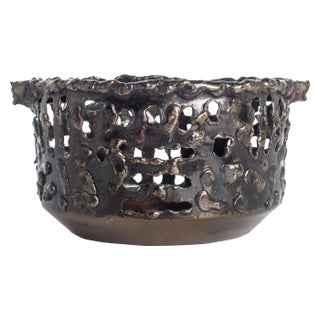 1950s Fantoni for Raymor Torched Copper Ashtray For Sale