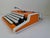 Unis Portable Typewriter in Orange, 1960s For Sale - Image 3 of 18