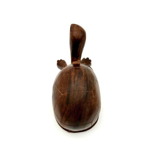 Wood Late 20th Century Hand Carved Wood Seascape Figurines Set of 3 For Sale - Image 7 of 10