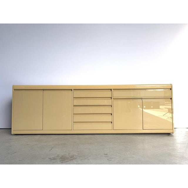 Vintage French Lacquered Sideboard, 1980s For Sale - Image 10 of 11