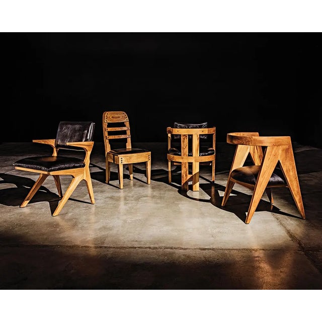 Brown NOIR Laila Chair, Teak with Leather For Sale - Image 8 of 8