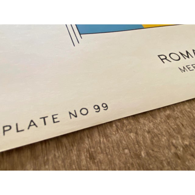 1940s Original Lithograph of Romania "Merchant" Flag - Wpa Commission For Sale - Image 4 of 6