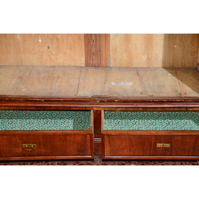 Walnut Wardrobe with 2-Doors and 2-Drawers, Italy, Late 19th Century For Sale - Image 11 of 18