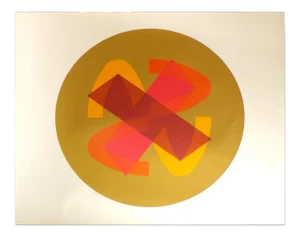 1975 "Golden Loop" Abstract Numbered Serigraph by Billy Ray Hastings