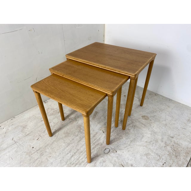 Scandinavian design set off nesting tables, 1960s Designed by E. W. Bach for Møbelfabrikken Toften. Made in Denmark....