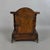 Vintage Table Clock Support Pendulum Temple Wood Columns Drawer For Sale - Image 4 of 11