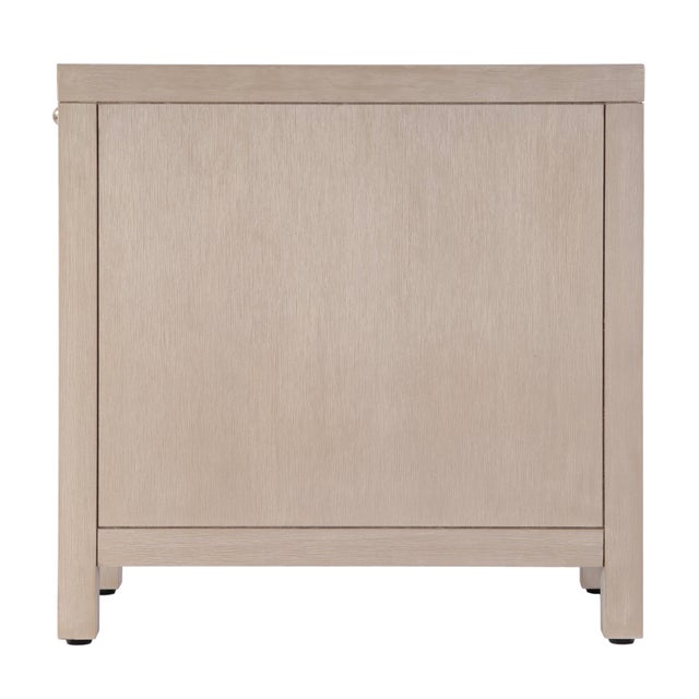 Beige Nora 12 in. W Rectangular Wood 1 Door Narrow End Table with Pull-Out Tray, Antique Taupe For Sale - Image 8 of 11