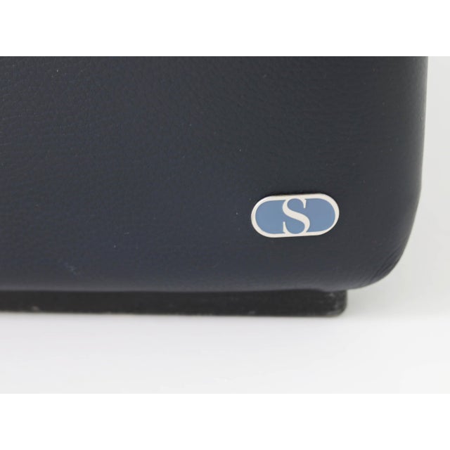 Two-Seater Sofas in Midnight Blue Leather from de Sede, Switzerland, 1983 For Sale - Image 3 of 11