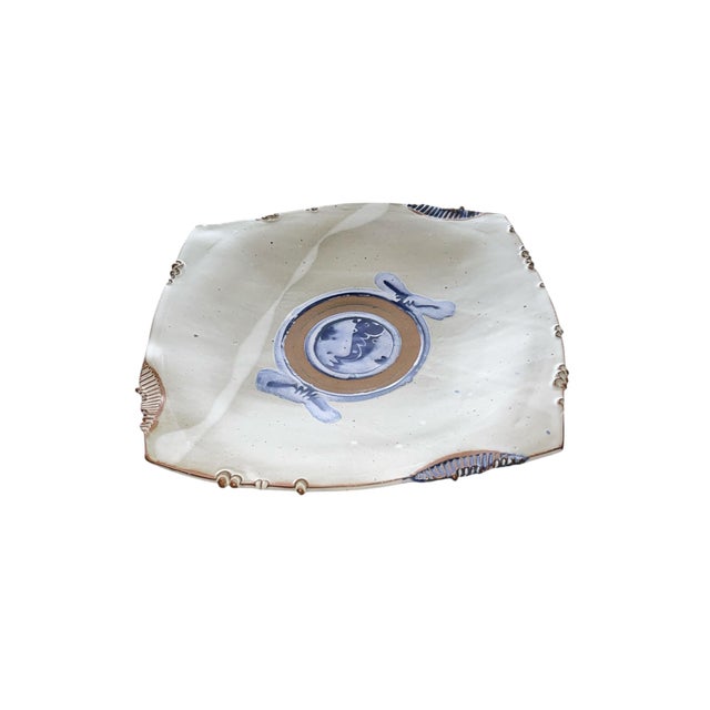 Anthony Stoneware Pedestal Platter For Sale - Image 4 of 8