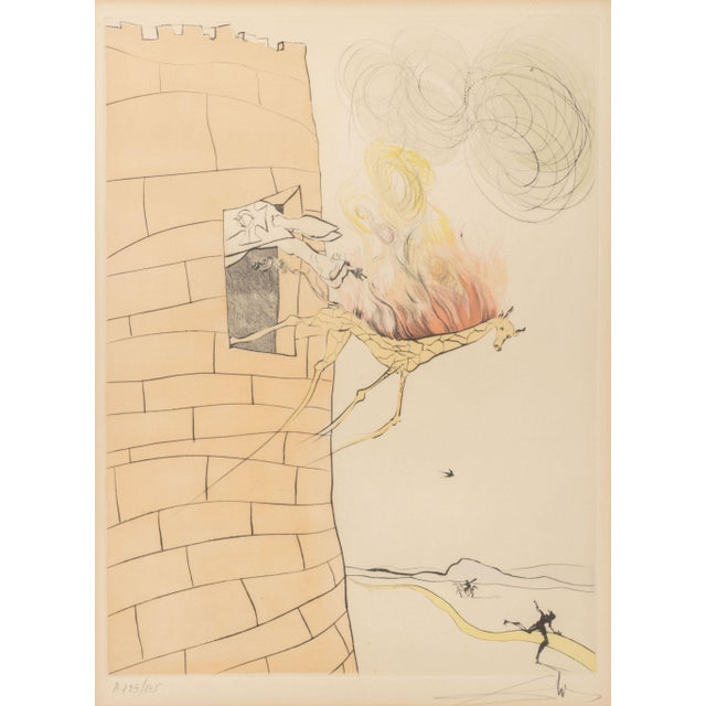 Salvador Dali (Spanish, 1904-1989), "The Grand Inquisitor Expels the Savior", Drypoint Etching with Pochoir Coloring,...
