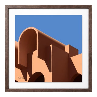 “Marrakesh 13” Giclee Archival Pigment Print 18x18 Framed in Walnut For Sale