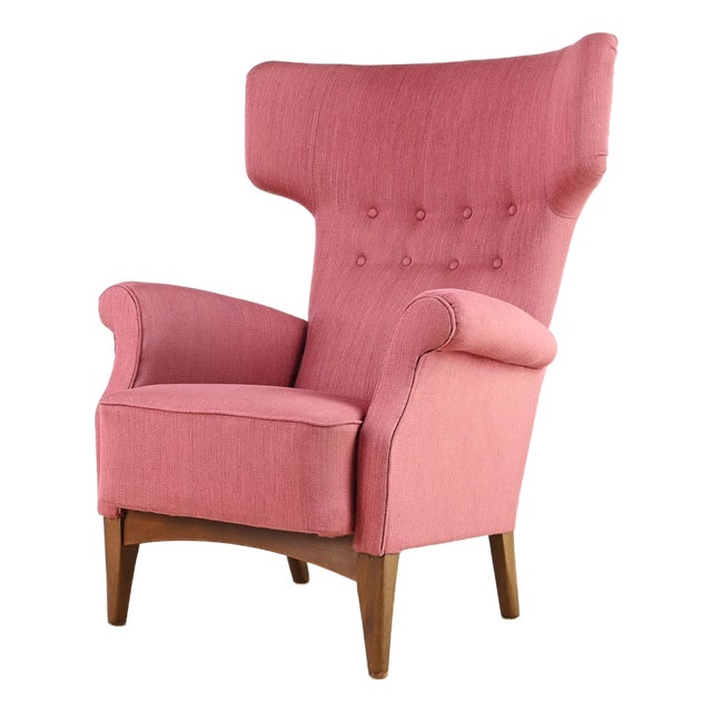 Model FH 8023 Wingback Armchair by Fritz Hansen, Denmark, 1950s For Sale