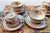 1930s Spode Cowslip Basketweave Brown and Cream Ceramic Teacups and Saucers, Set of 4 For Sale - Image 15 of 18