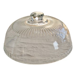 Large Vintage Crystal Cloche, 1990s For Sale