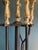 Vintage Brass & Cast Iron 5-Piece Fireplace Tool Set For Sale - Image 11 of 11