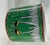 Green Antique Chinese Export Porcelain Famille Verte “Boc Choy Leaf” Pattern Canister With Lid. For Sale - Image 8 of 12