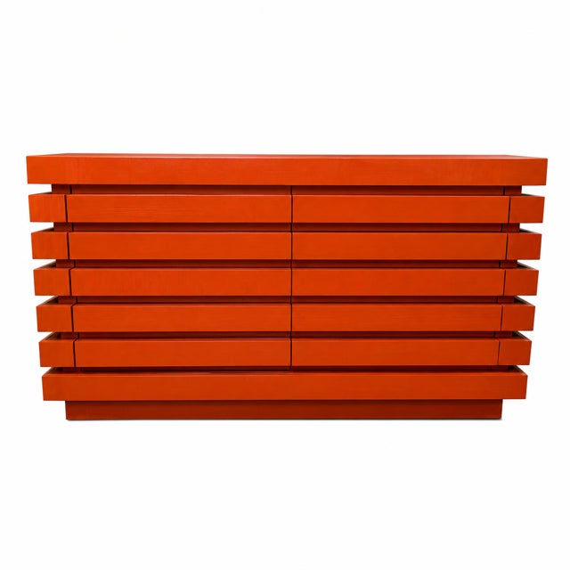Mid-Century Modern 1990s Mid-Century Modern Style Dresser With Custom Finish For Sale - Image 3 of 5