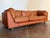 Vintage 1970's Cognac Leather Sofa For Sale In Los Angeles - Image 6 of 18