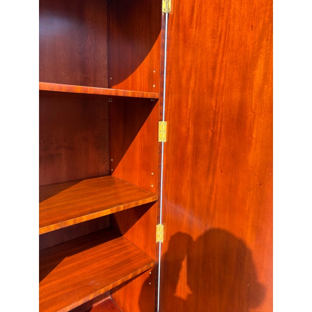 Metal Maitland Smith Handcrafted Classical Column Cabinet For Sale - Image 7 of 12