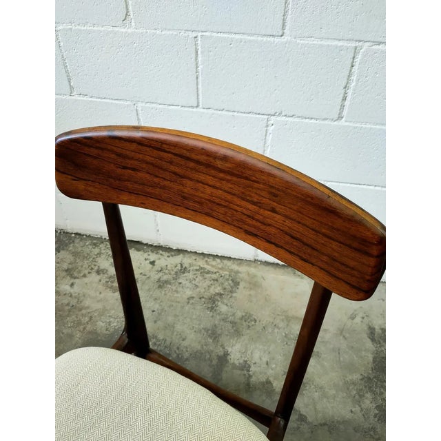 Vintage Wood & Fabric Dining Chair, 1980s For Sale - Image 6 of 8