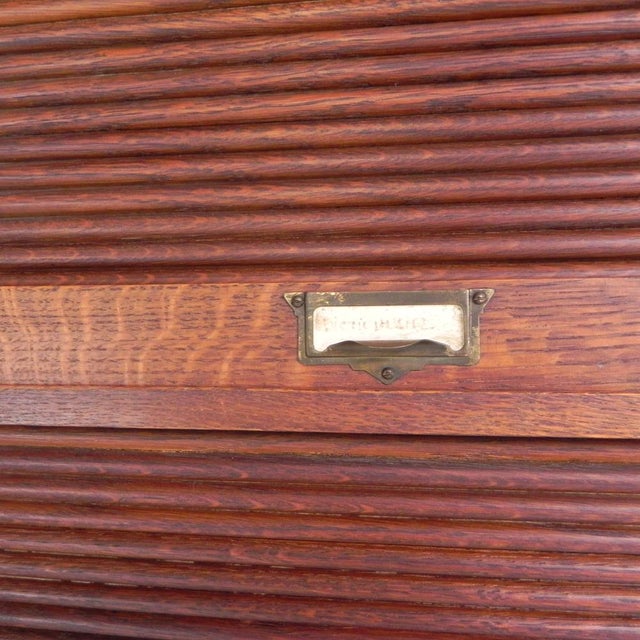 Roller Shutter Cabinet, 1930s For Sale - Image 16 of 18