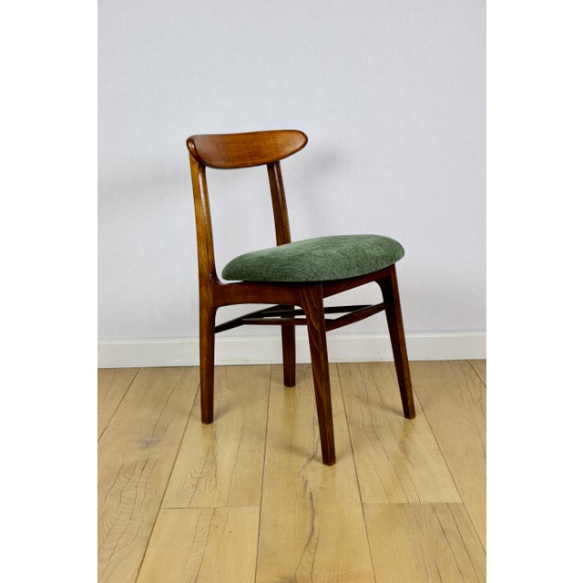 Vintage Green Wooden Chair from Hałas, 1970s For Sale - Image 10 of 11