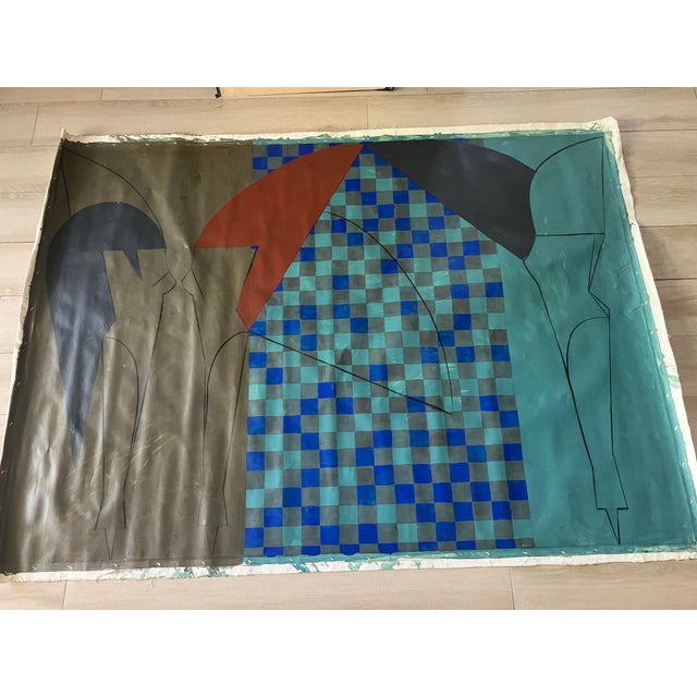 Juan Lecuona Very Large Original Oil on Unstretched Canvas, Signed For Sale - Image 10 of 10